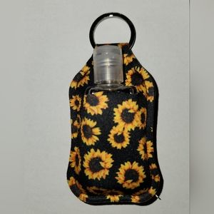 Key chain and hand sanitizer